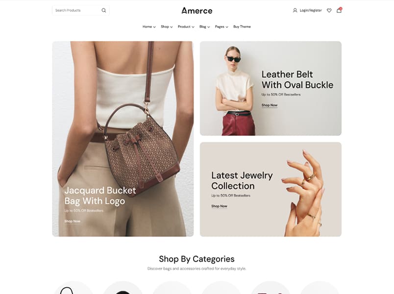 Bag Accessories предустановка витрины