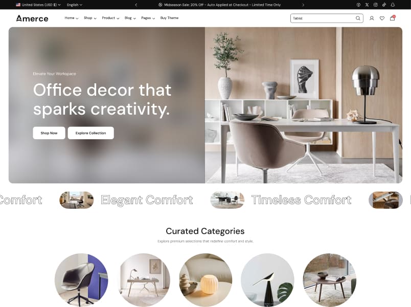 Decor предустановка витрины